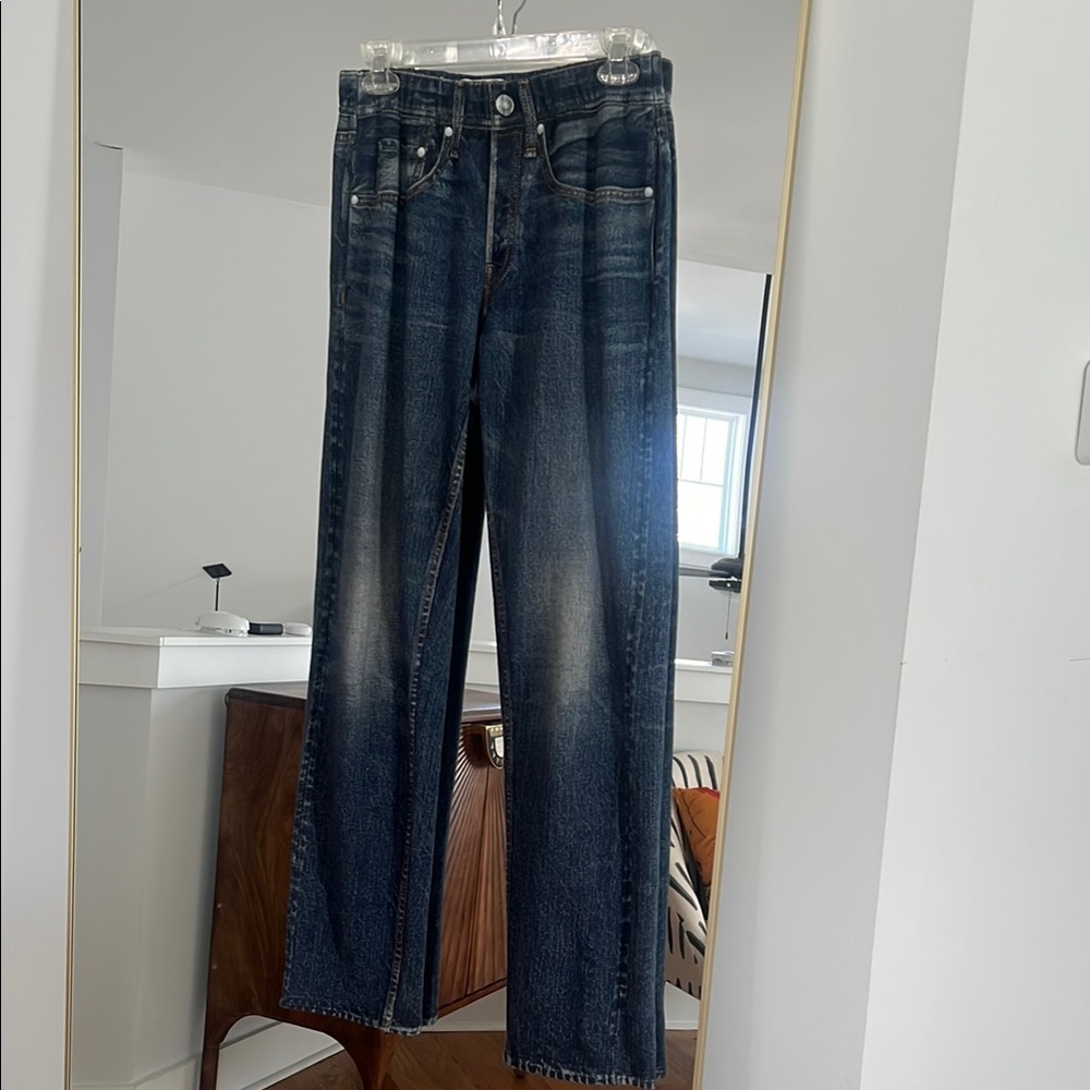 Rag & Bone Miramar lightweight terry cloth “jeans”